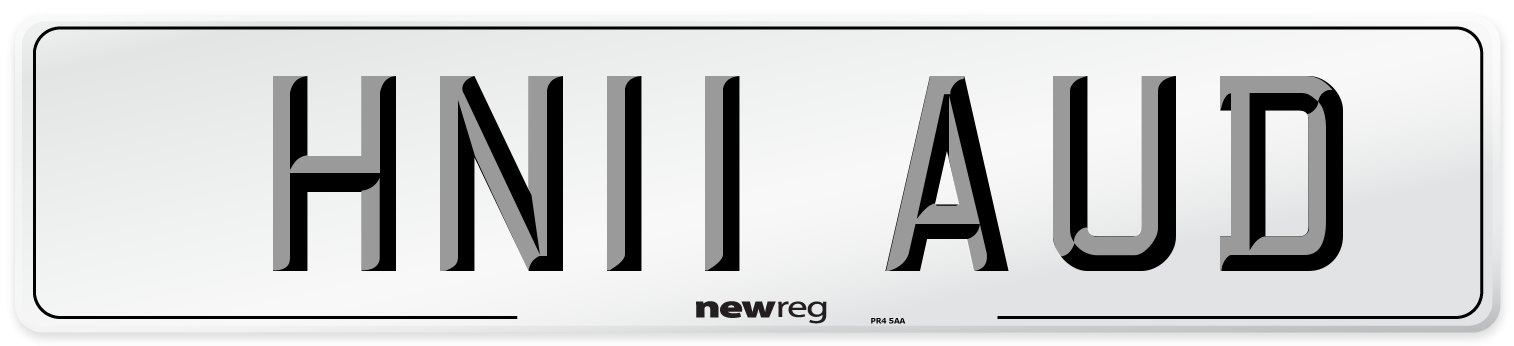 HN11 AUD Number Plate from New Reg